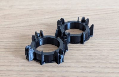 Mini Cooper tweeteri kinnitusrõngad must PETG